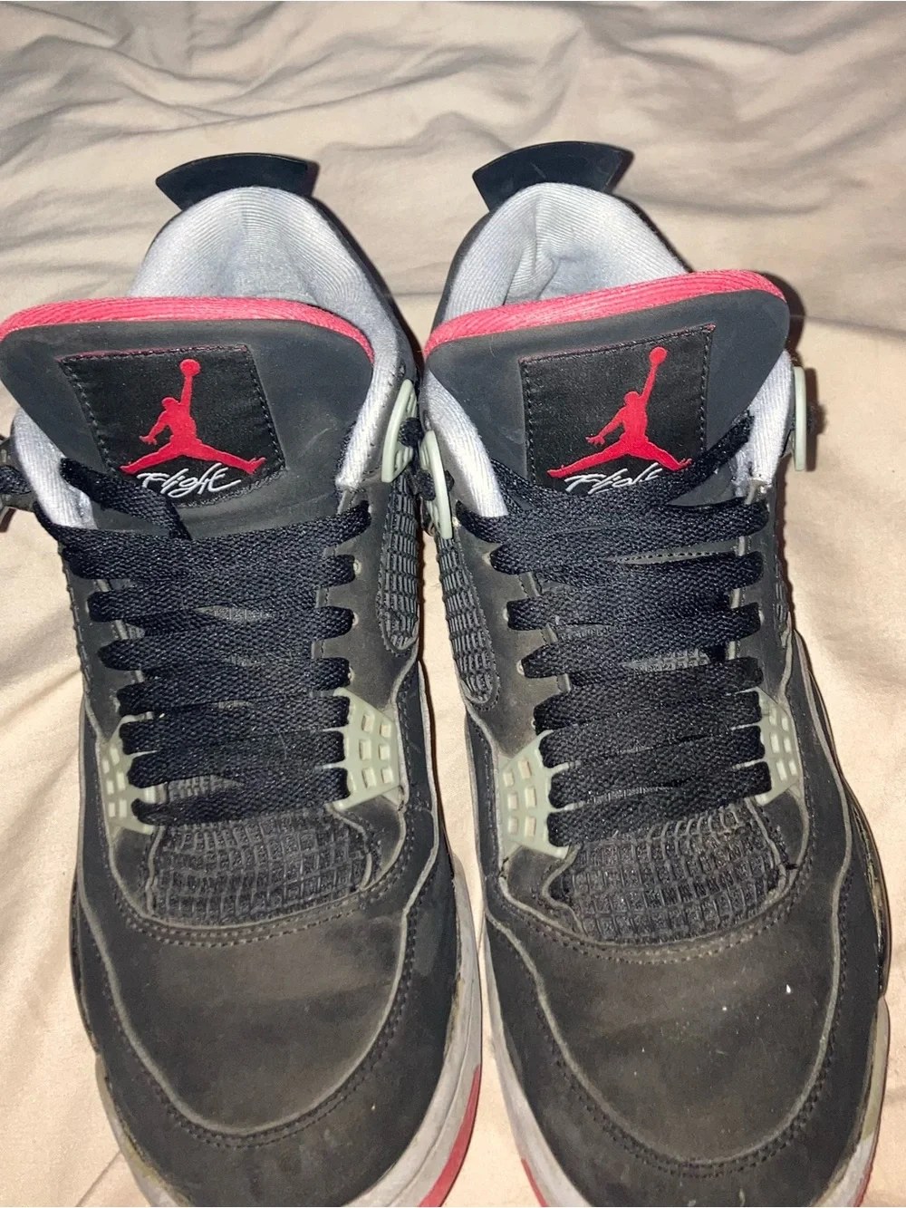 Jordan Black and Red Bred Jordan 4’s